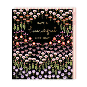 Floral Have a Beautiful Birthday Card