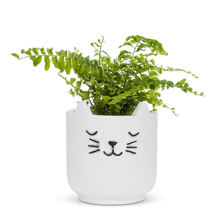 Smiling Cat Planter
