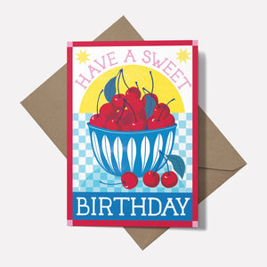 Printer Johnson Bowl Of Cherries Have A Sweet Birthday Card