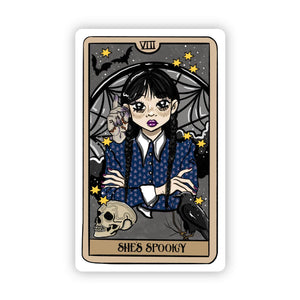 Wednesday Addams Tarot Card Sticker