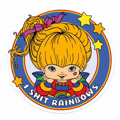Rainbow Brite I Shit Rainbows Sticker