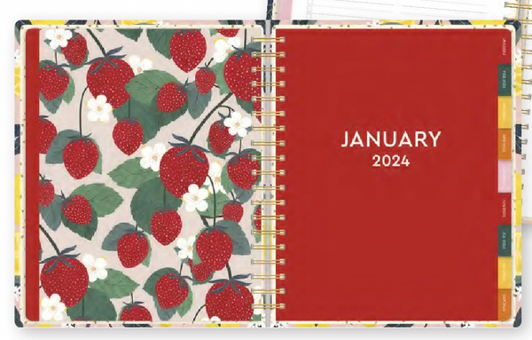 High Note Lemons Deluxe Hardcover 2024 Planner, 17 Month Agenda