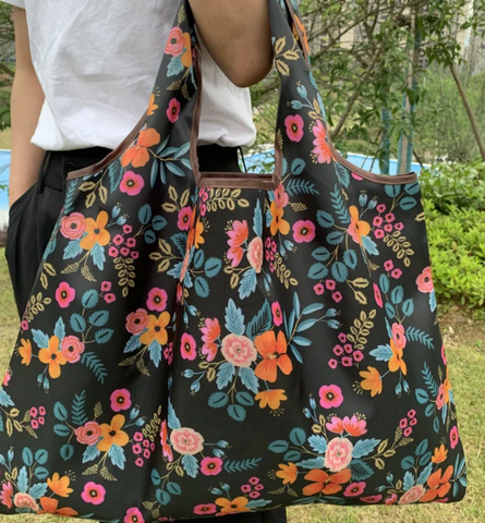 Floral Reusable Tote Bag