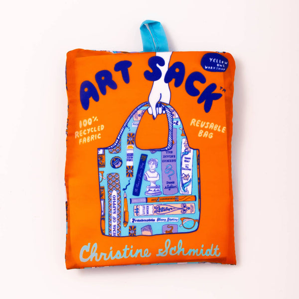 Art Sack By Yellow Owl Workshop, Bookbag Reusable Tote Bag