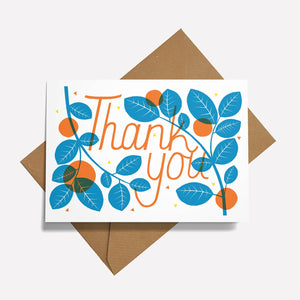 Printer Johnson Oranges Thank You Card