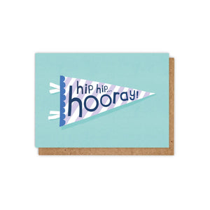 Pennant Hip Hip Hooray Card