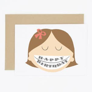 Madame Annie Braces Happy Birthday Card