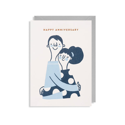 Happy Anniversary Hug Card