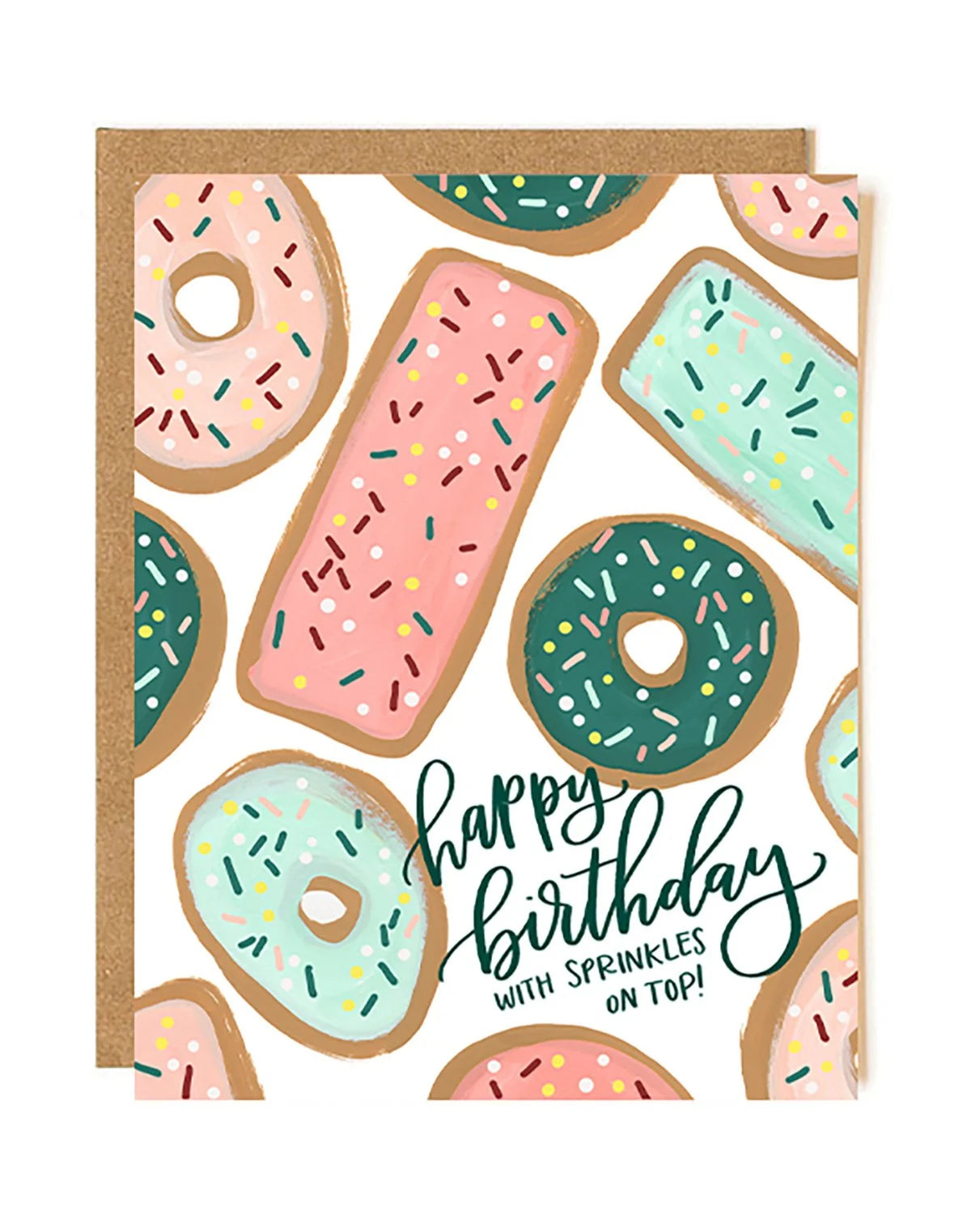 1 Canoe 2 Donut Happy Birthday With Sprinkles On Top Card