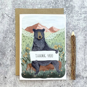 Canyon & Cove Thank You Bear Card