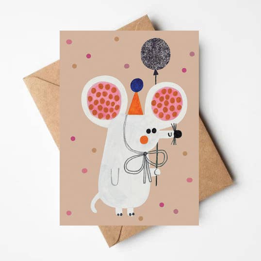 Cute Mouse Birthday Card