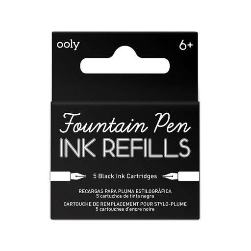 Ooly Fountain Pen Refills, Pack of 5, Black