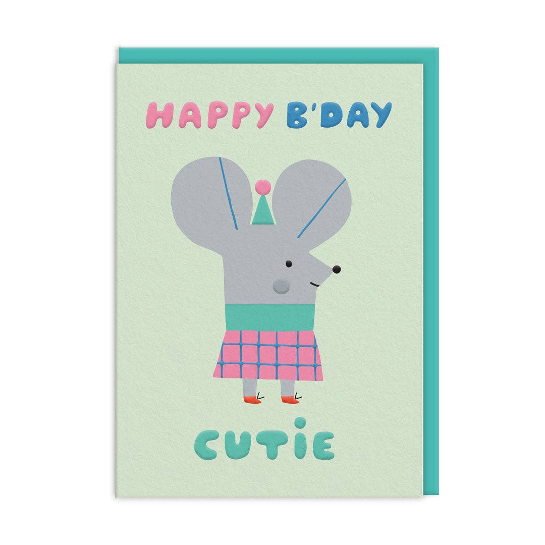 Happy B'Day Cutie Card