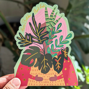 Nabeela Rumi Happy Birthday Plant Lady Card