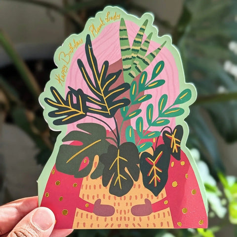 Nabeela Rumi Happy Birthday Plant Lady Card