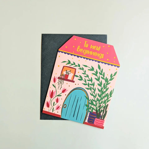 Nabeela Rumi Die Cut To New Beginnings Card