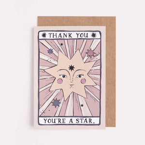Sister Paper Co. Thank You You're A Star Card
