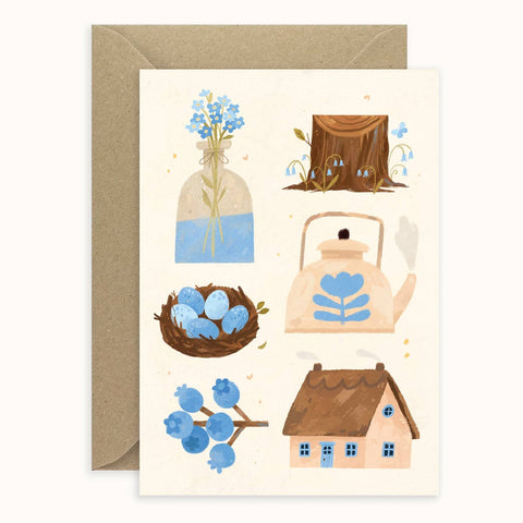 Raahat Kaduji Little Blue Things Card