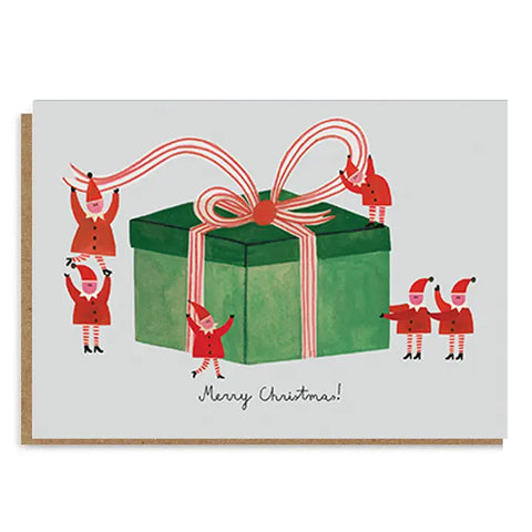 Merry Christmas! Wrapping Elves Card