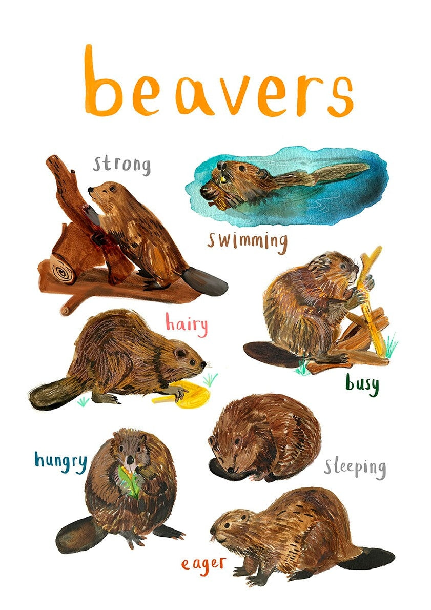 For The Pun Of It Beavers Print