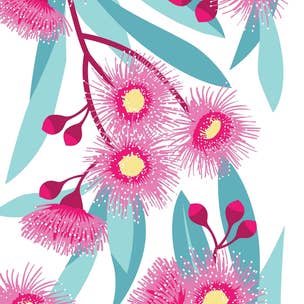 Flowering Gum Flower Tea Towel