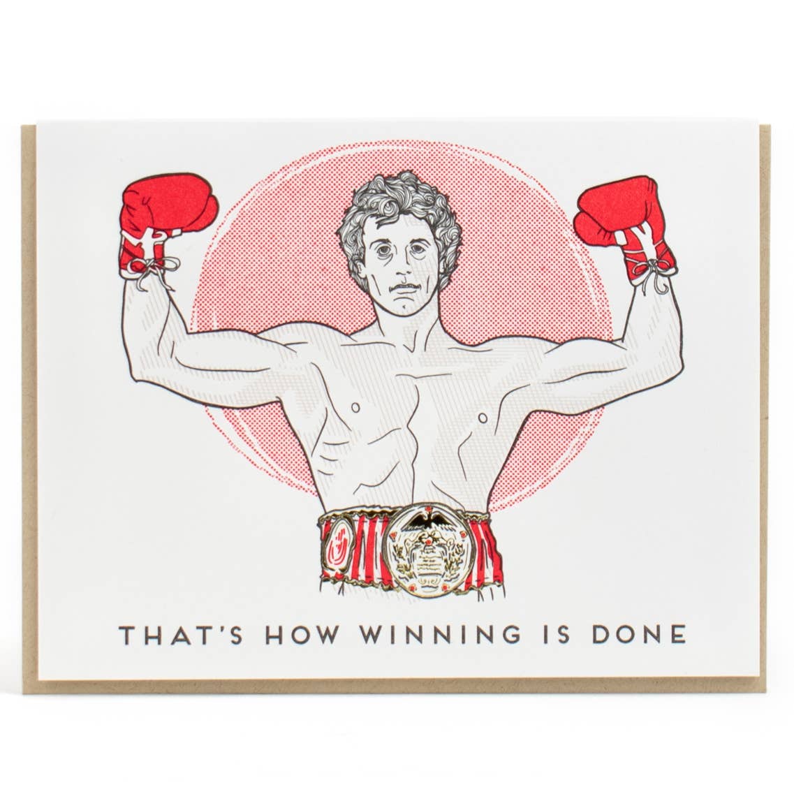 Porchlight Press Rocky That's How Winning Is Done Card