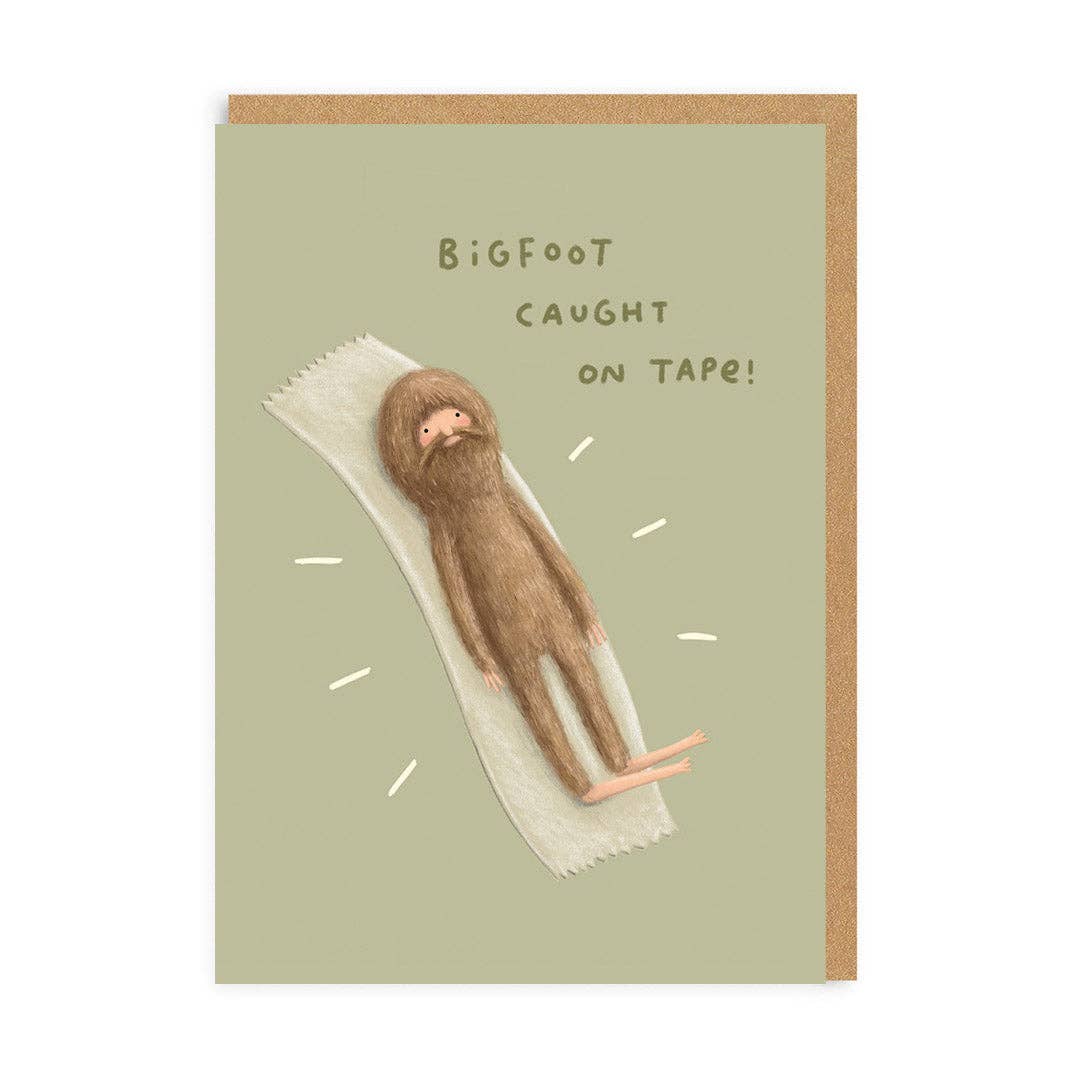 Bigfoot Caught On Tape Card