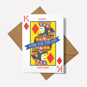 Printer Johnson Happy Birthday King For The Day Card