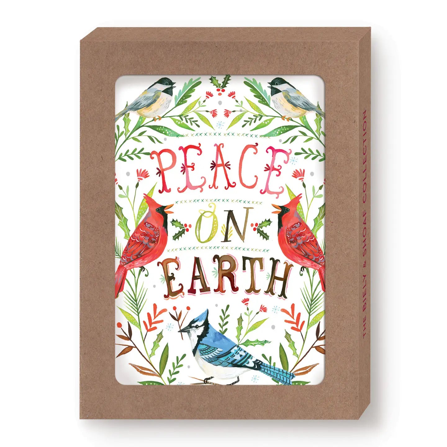 Birds Peace On Earth Card, Box of 10 Cards