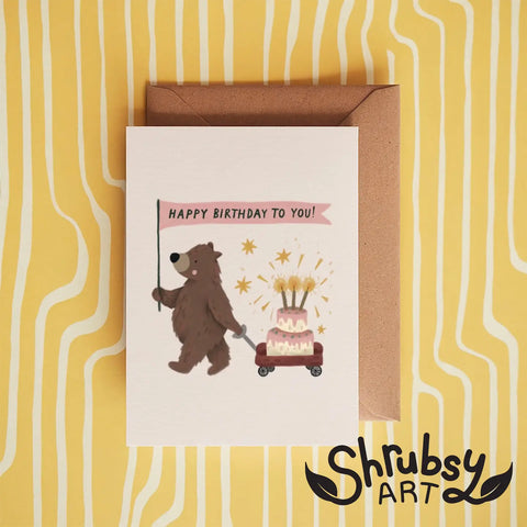 Happy Birthday To You! Birthday Bear Card
