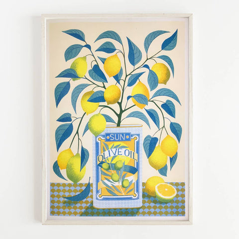 Printer Johnson Risograph Lemon Tree Print