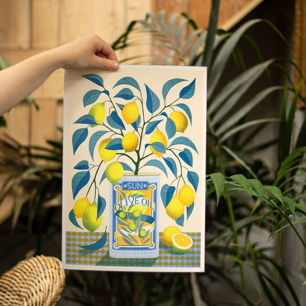 Printer Johnson Risograph Lemon Tree Print