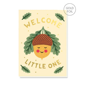 Acorn Welcome Little One Card