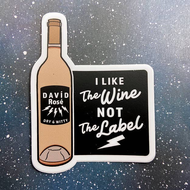 David Rose I Like The Wine, Not The Label Sticker