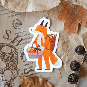 Fall Market Fox Sticker