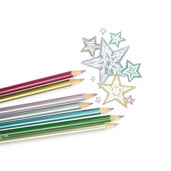 Modern Metallics Coloured Pencils, Set of 12