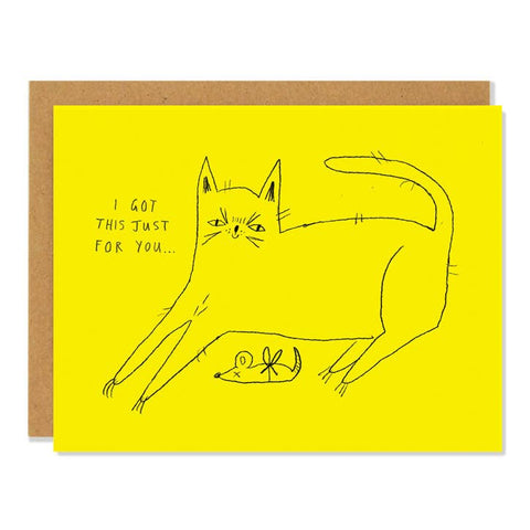 Badger & Burke Cat & Mouse I Just Got This For You Card