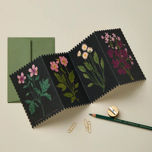 Wanderlust Paper Co. Botanical Concertina Card