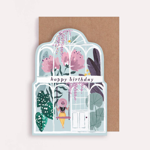 Sister Paper Co. Greenhouse Happy Birthday Card