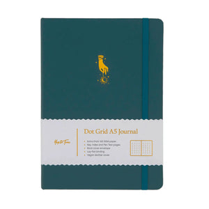 Yop & Tom Teal Hand Journal, Dotted