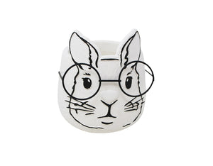 Rabbit With Glasses Planter