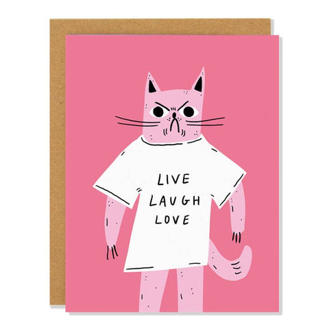Badger & Burke Live, Love, Laugh Cat Card
