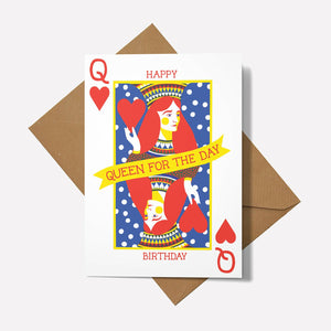 Printer Johnson Happy Birthday Queen For The Day Card