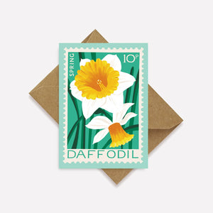 Printer Johnson Daffodil Stamp Mini Card