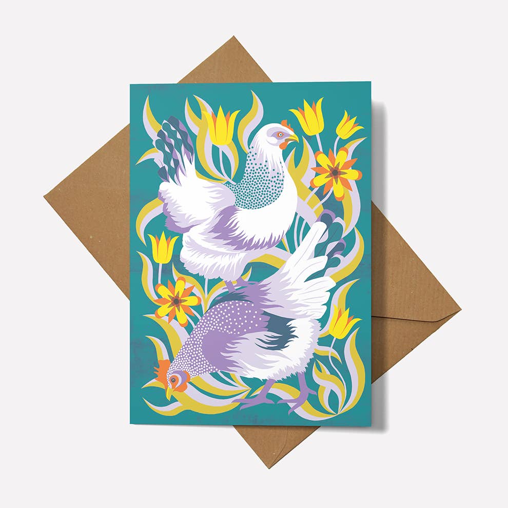 Printer Johnson Chickens Card