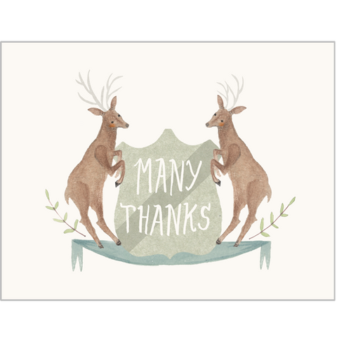 Many Thanks Deer Card