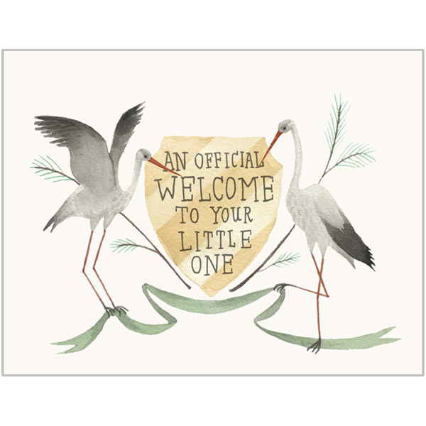 An Official Welcome To Your Little One Card