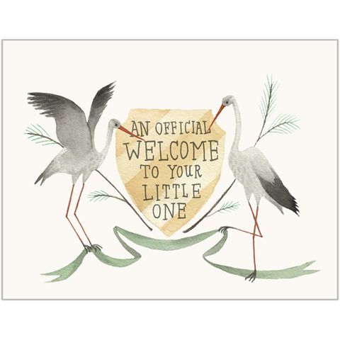 An Official Welcome To Your Little One Card