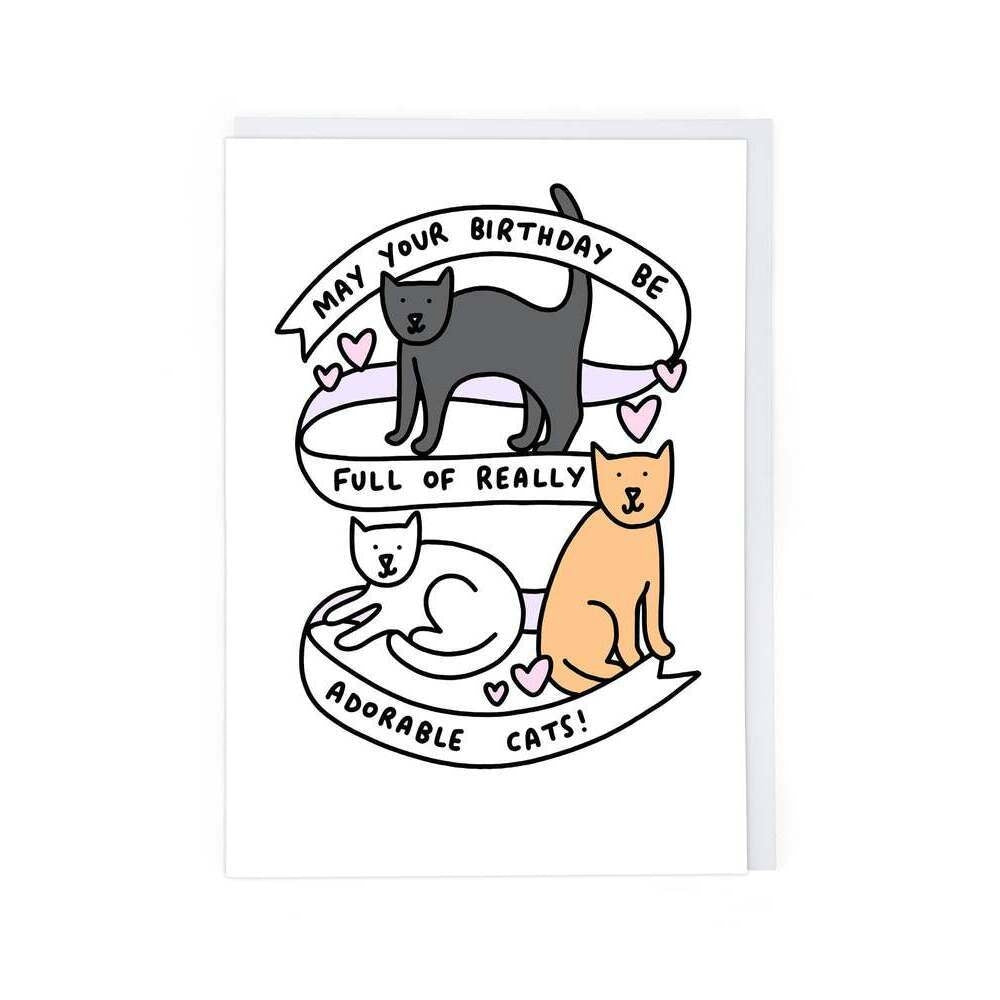 May Your Birthday Be Full Of Really Adorable Cats! Card