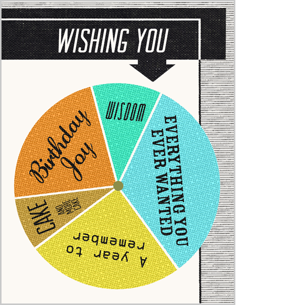 Spin the Wheel Wishing You...Birthday Card